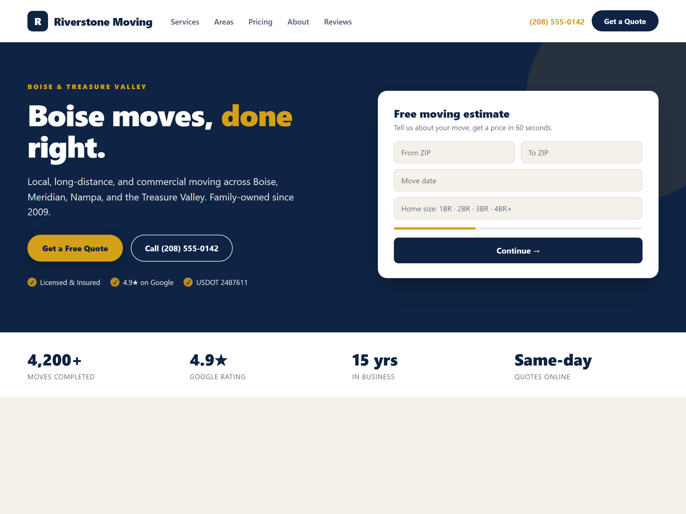Modern & confident website design direction